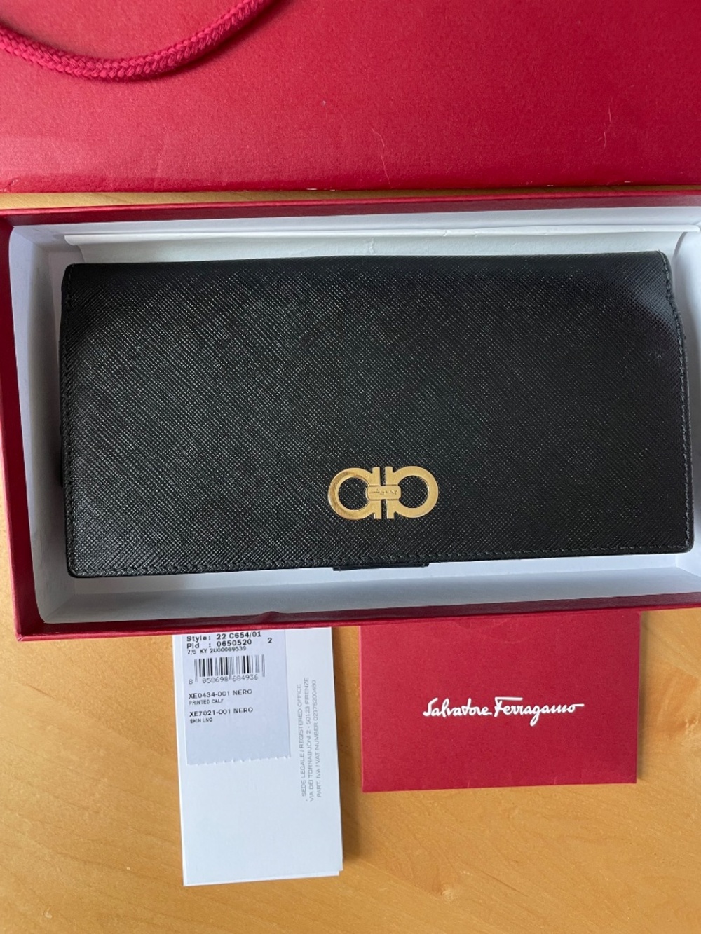 Salvatore Ferragamo Gancini continental wallet